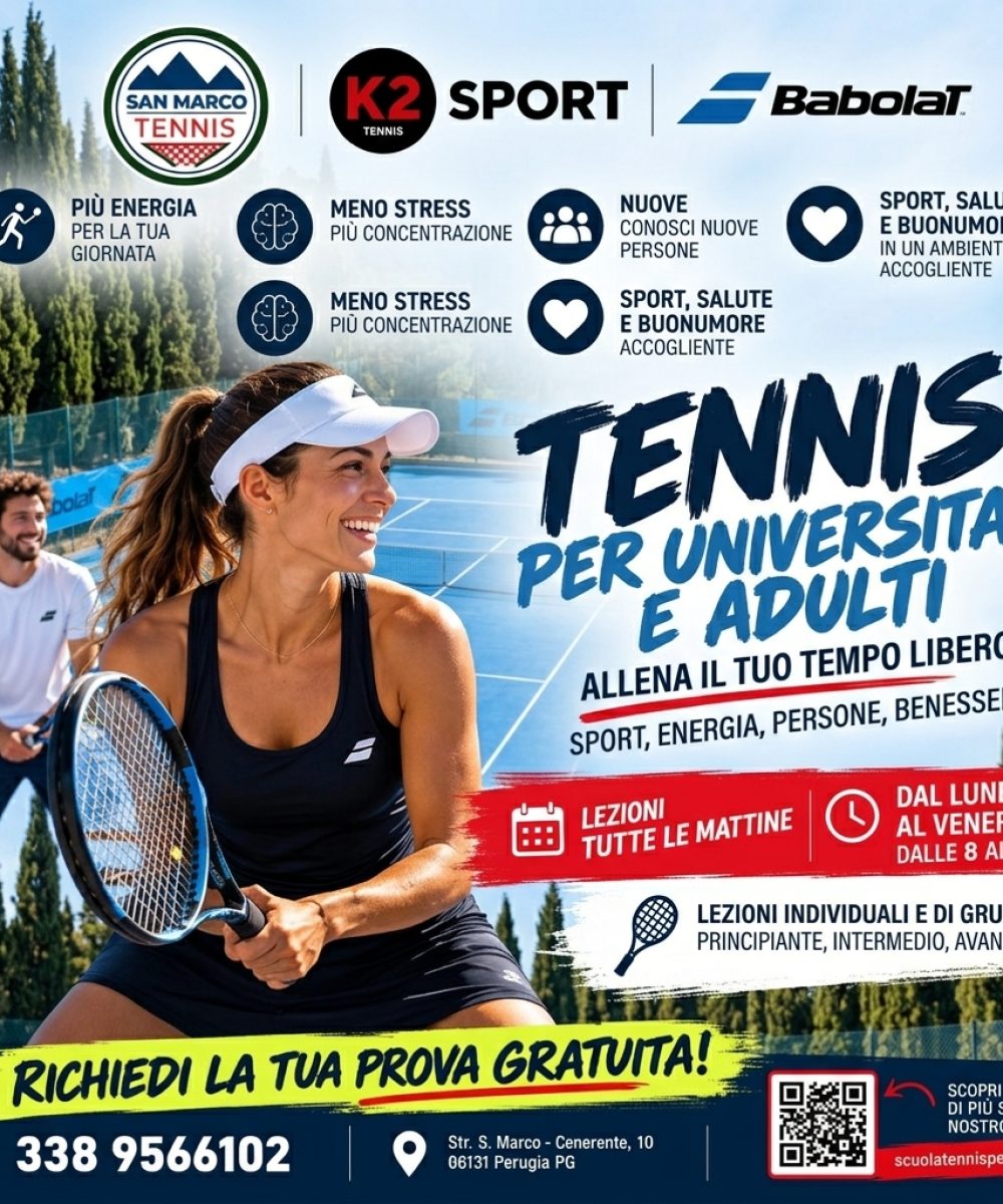 Scuola tennis perugia studenti